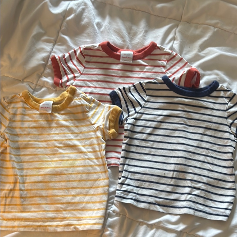 Hanna Andersson Striped Kids T-Shirts - Set of 3